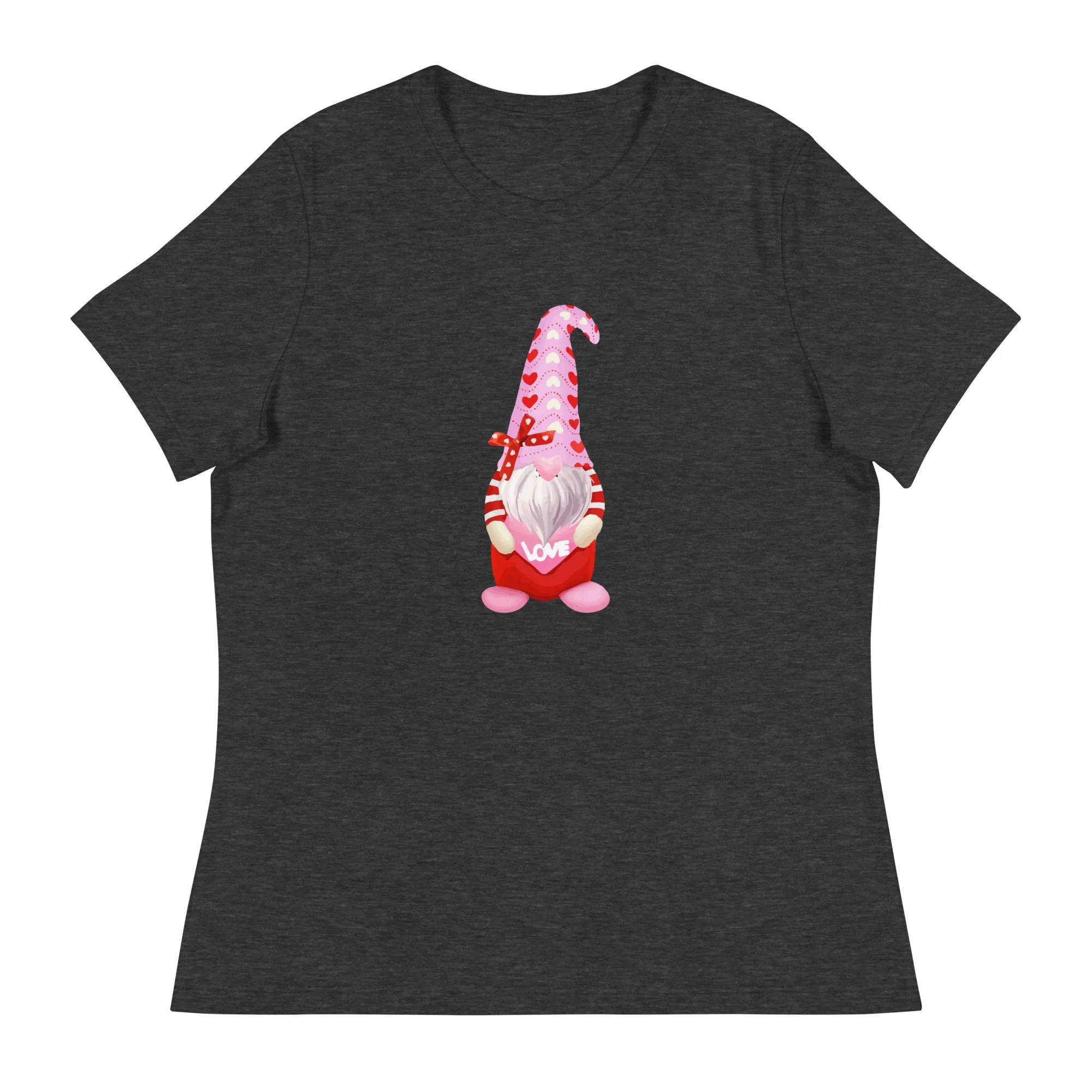 Valentine Gnome Women's Relaxed T-Shirt