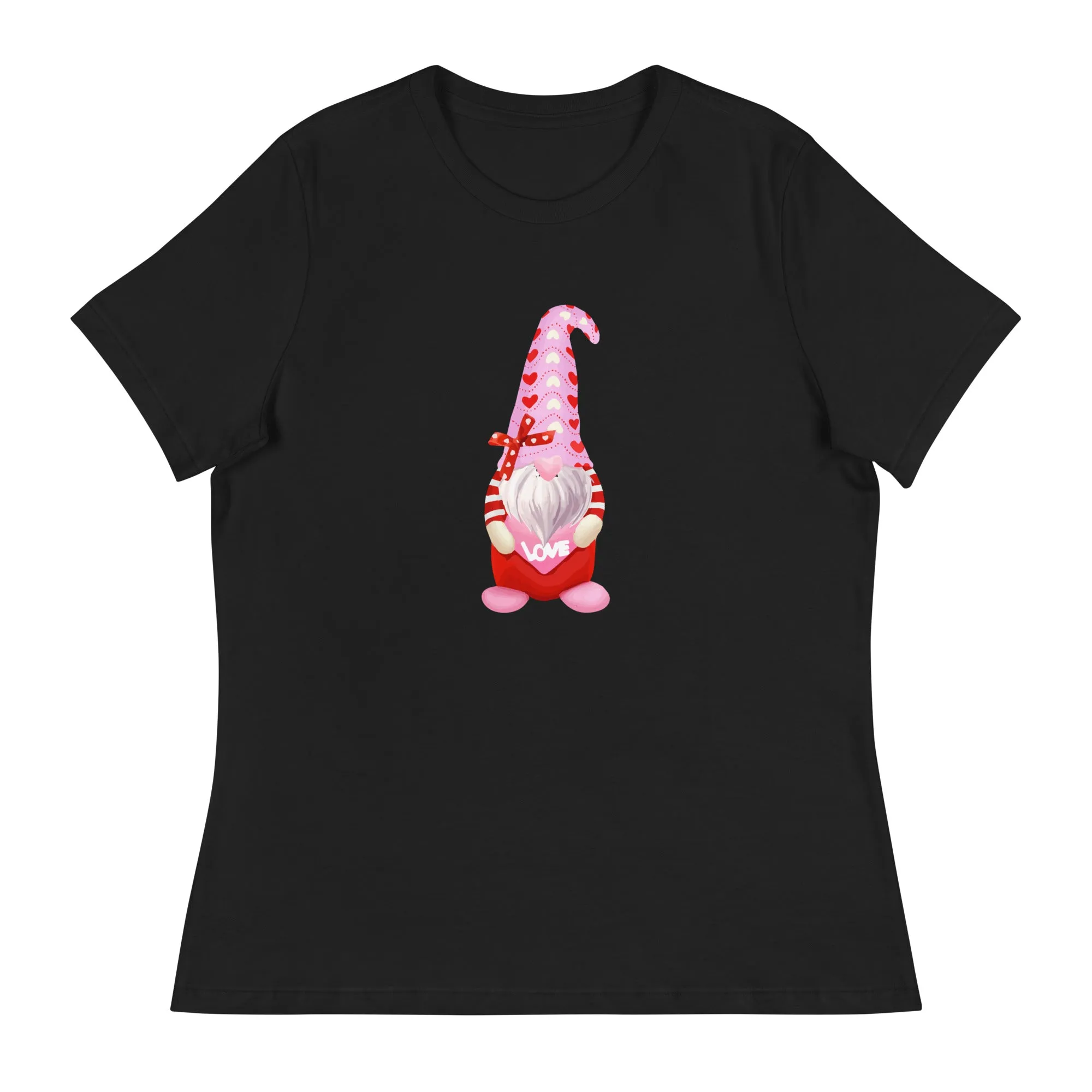 Valentine Gnome Women's Relaxed T-Shirt