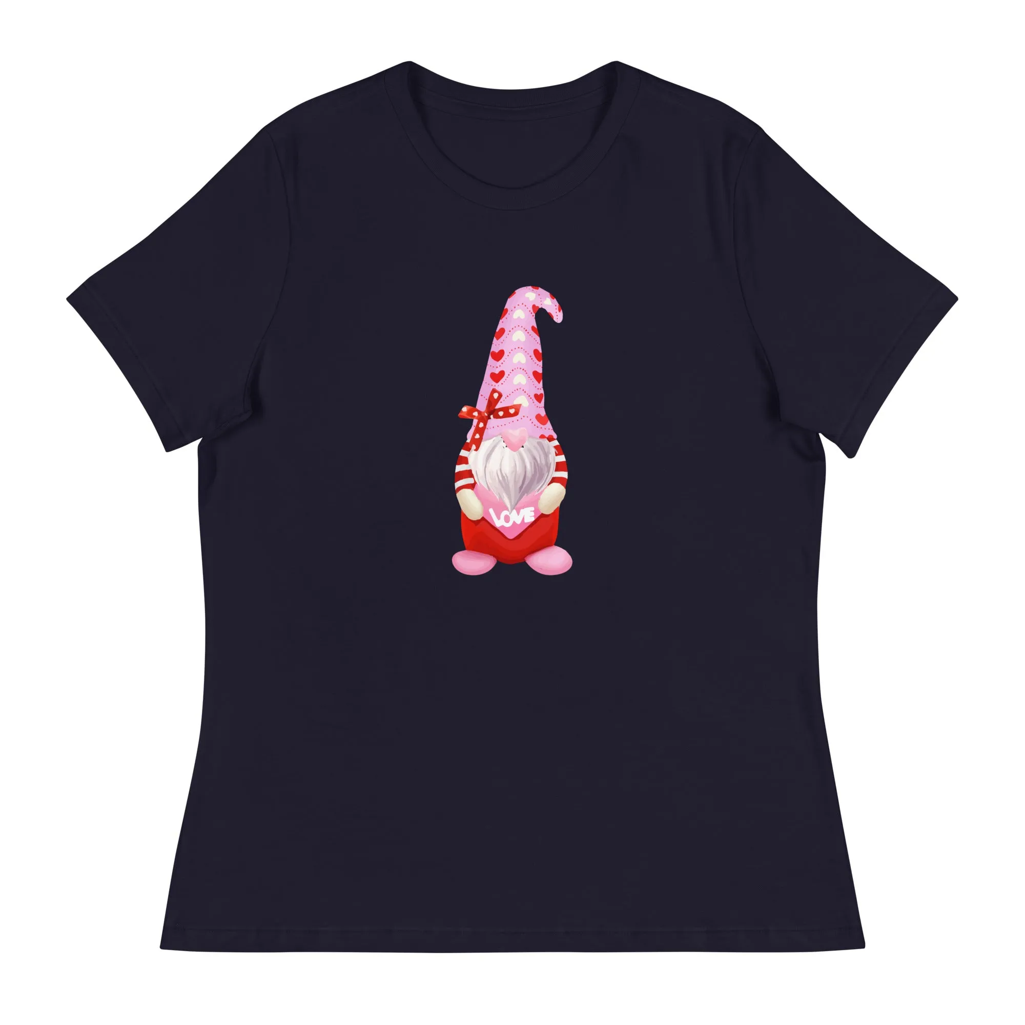 Valentine Gnome Women's Relaxed T-Shirt