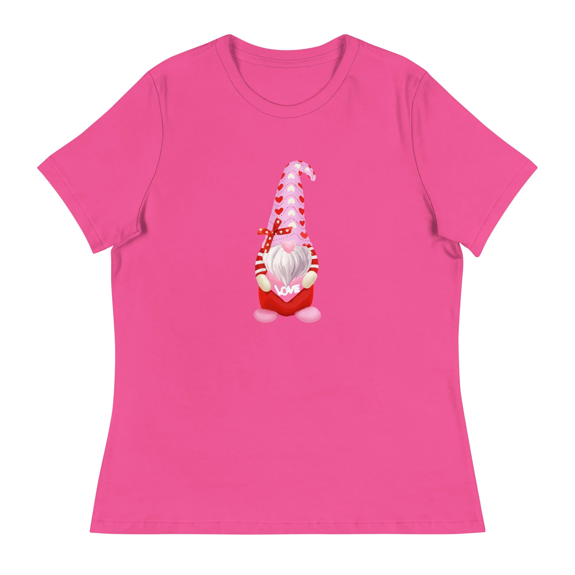 Valentine Gnome Women's Relaxed T-Shirt