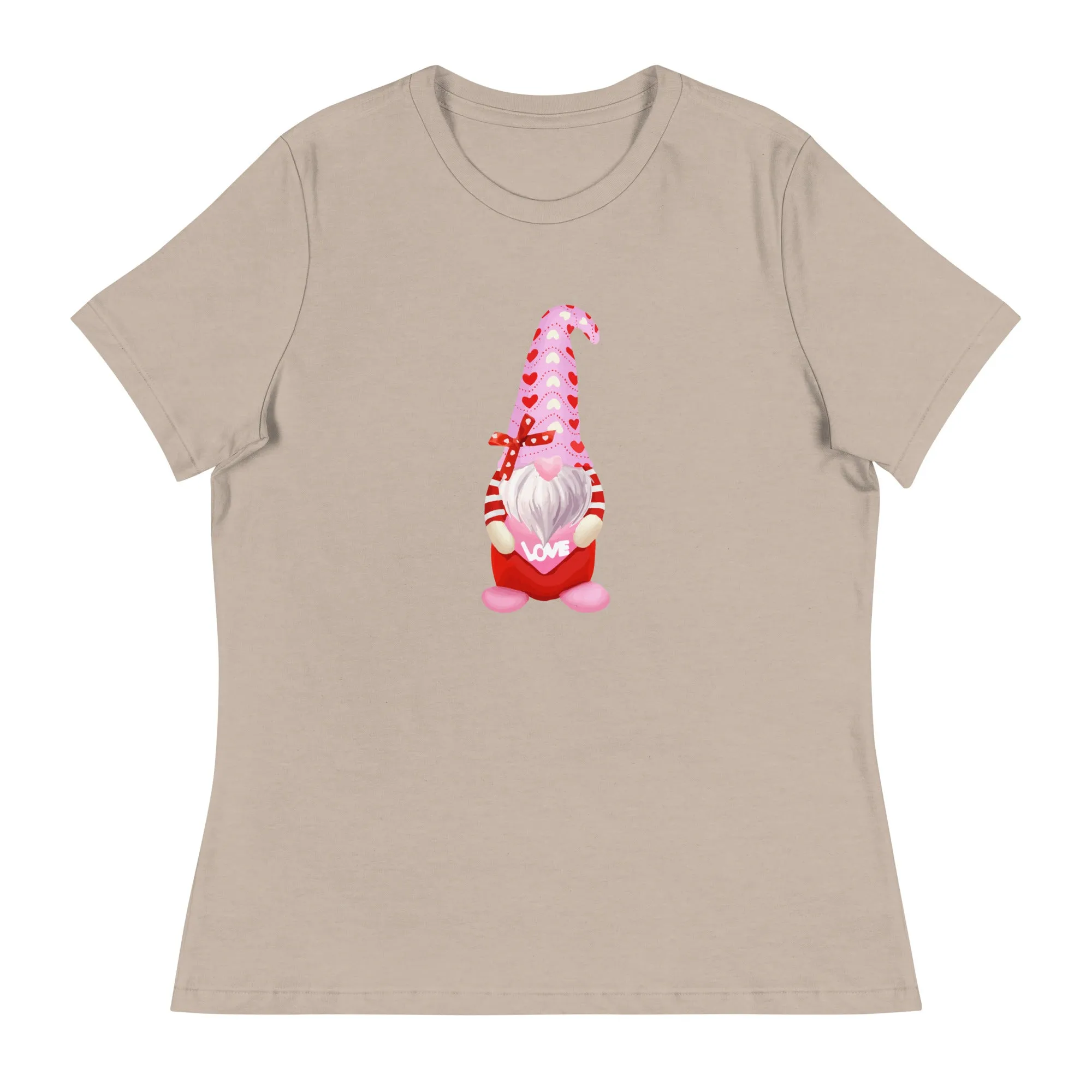 Valentine Gnome Women's Relaxed T-Shirt
