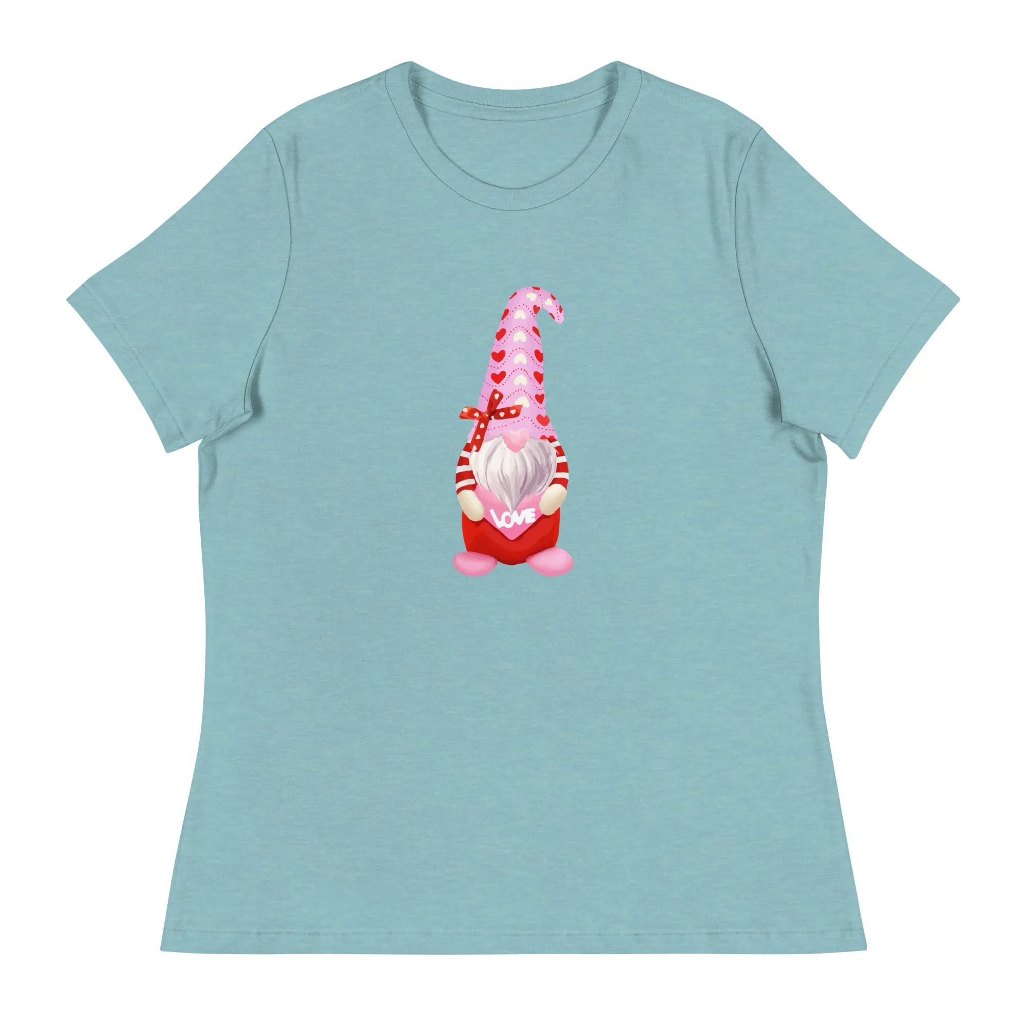 Valentine Gnome Women's Relaxed T-Shirt