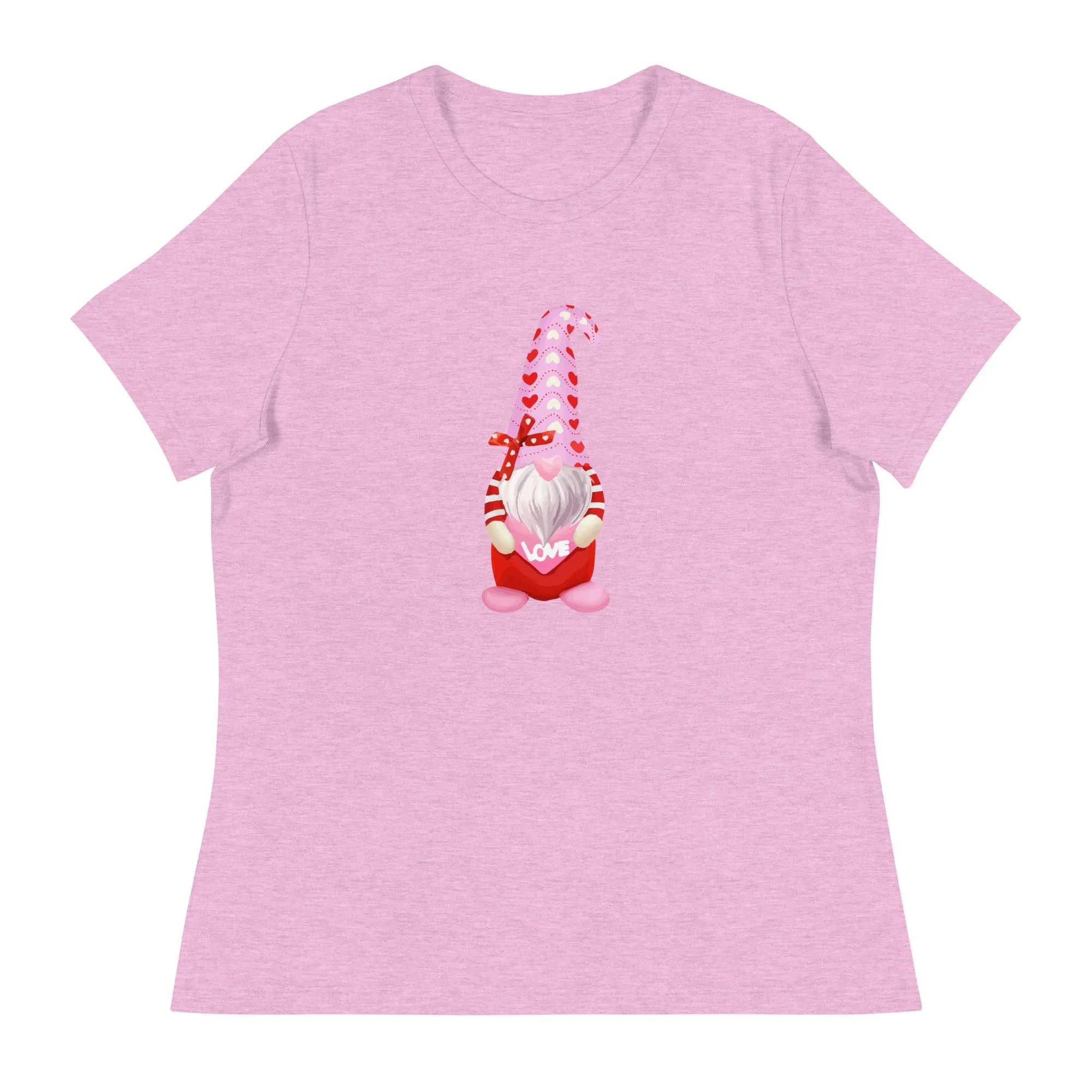 Valentine Gnome Women's Relaxed T-Shirt