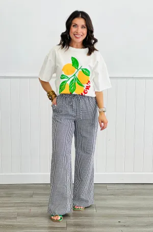 White Lemons Graphic Tee  (Reg. & Plus)