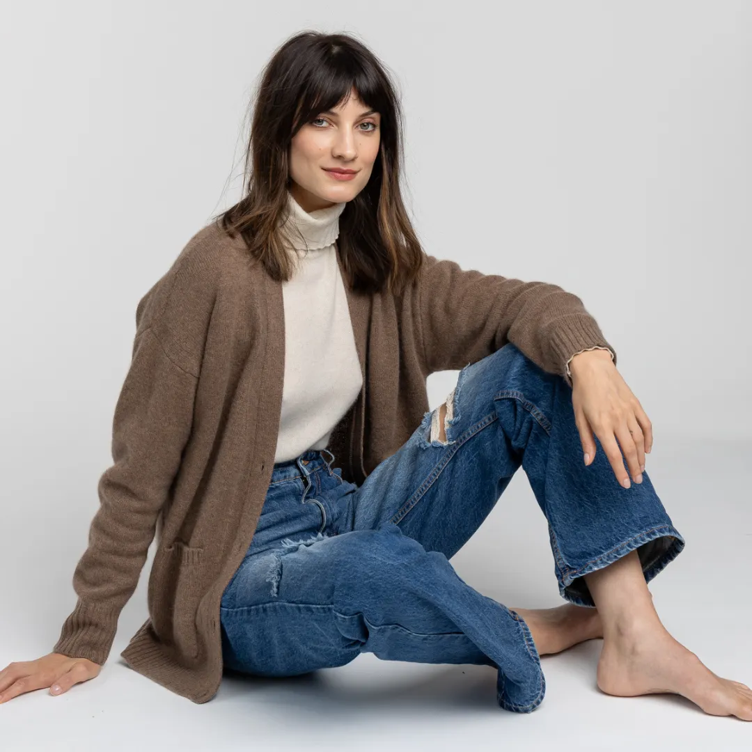 Yuna Cashmere Boyfriend Cardigan